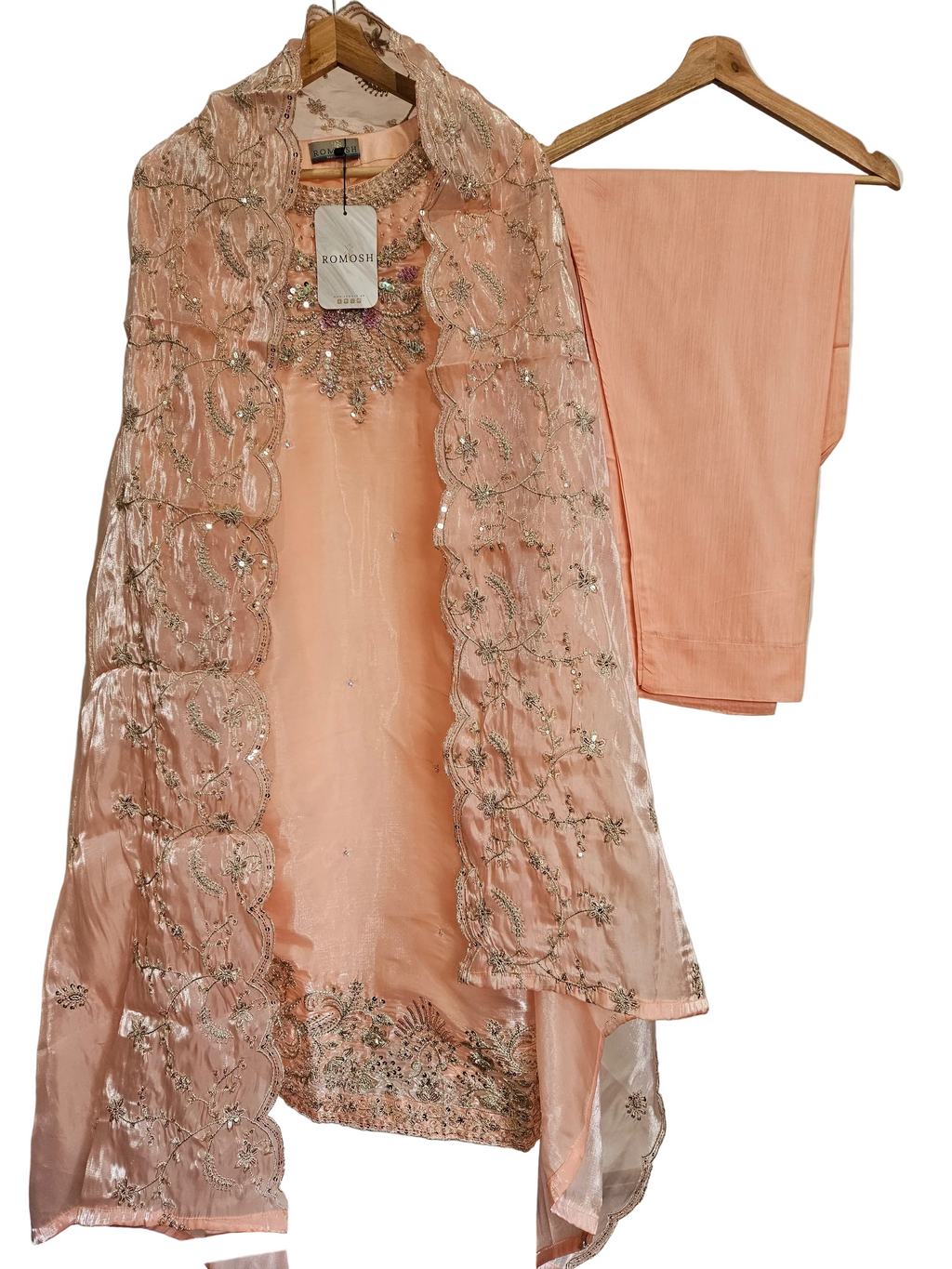 Shisha Silk party dress peach 🍑