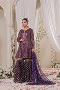 Chiffon Garara with Sequins work
